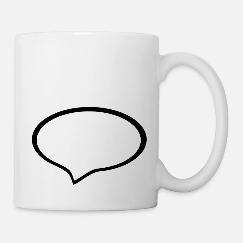 sprechblase - Tasse - Weiß