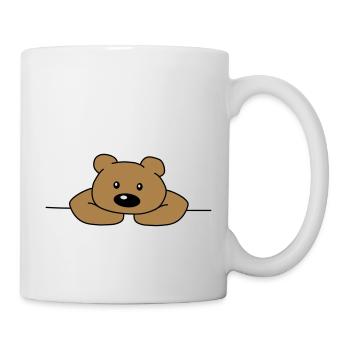 Mignon mignon mignon ours triste ours brun - Mug blanc - blanc - Droite