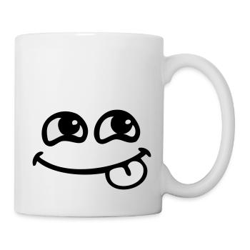 smile langue - Mug blanc - blanc - Droite