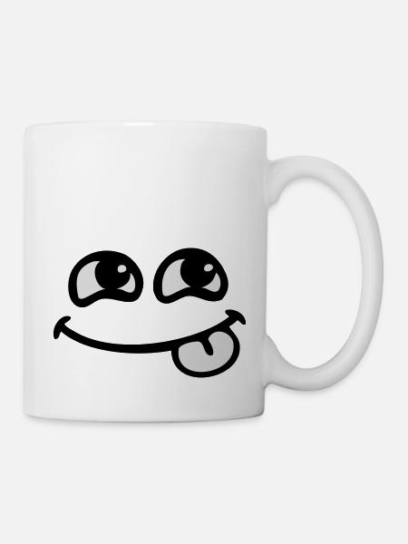smile tongue - Mug - white