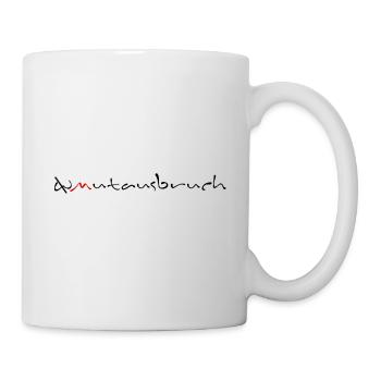 Mutausbruch - Tasse - Weiß - Rechts
