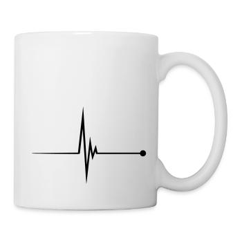Heartbeat Pulse - Tasse - Weiß - Rechts