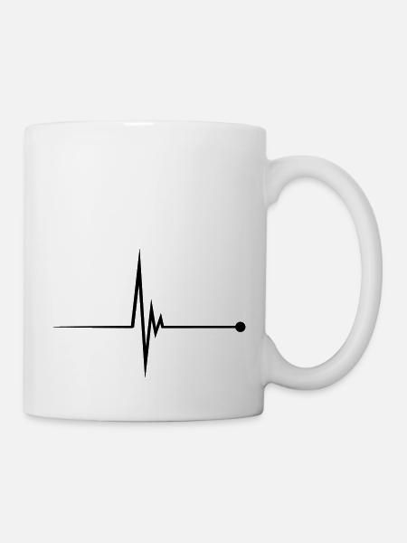 Heartbeat Pulse - Tasse - Weiß