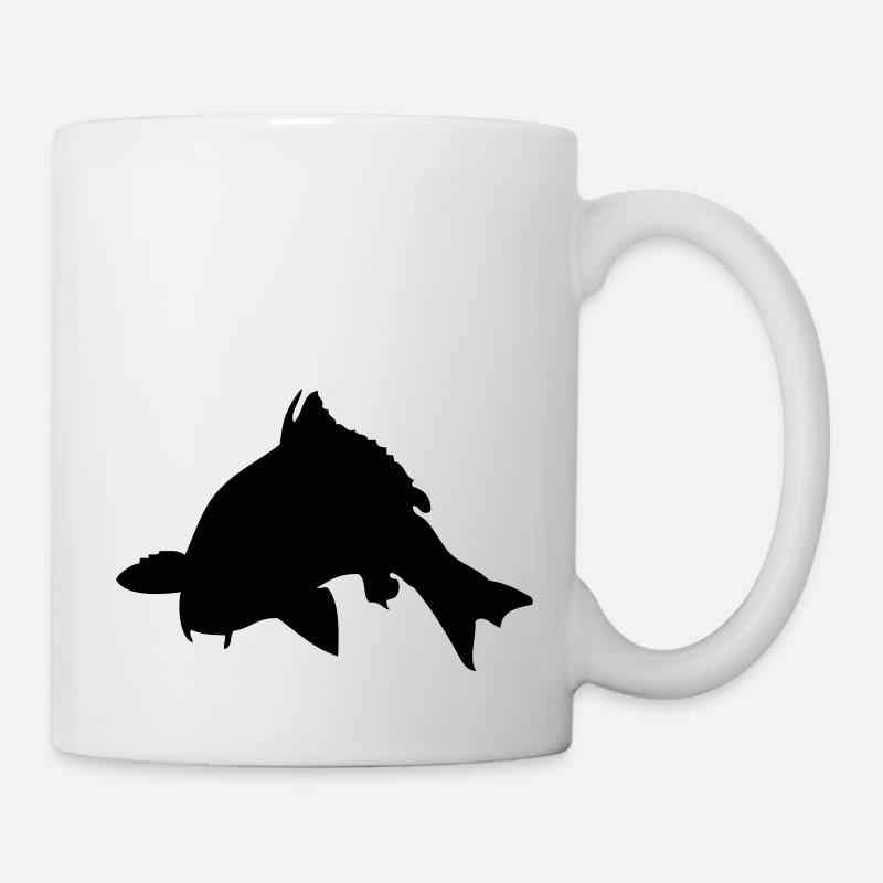 Karpfen fisher - Tasse - Weiß