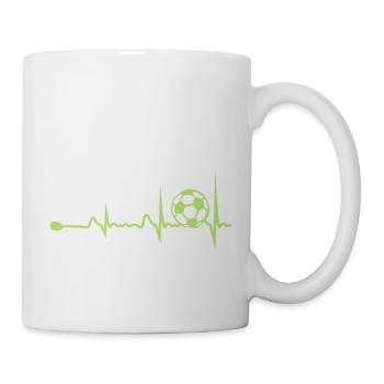football trace cardiaque - Mug blanc - blanc - Droite