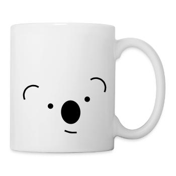 Koala froh - Tasse - Weiß - Rechts