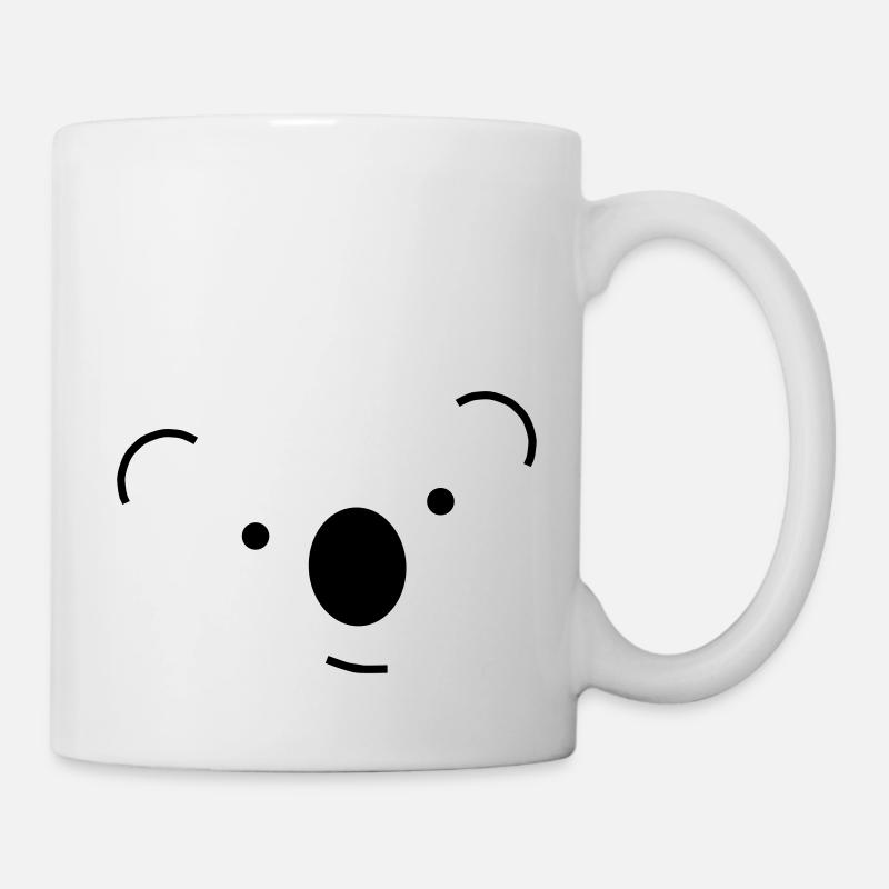 Koala froh - Tasse - Weiß