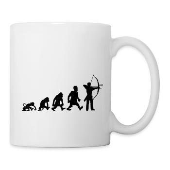 Bogenschießen - Tasse - Weiß - Rechts