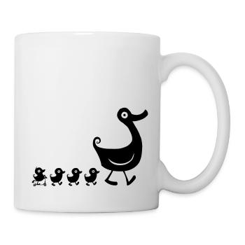 Duck Family t-shirt - Mug - white - Right