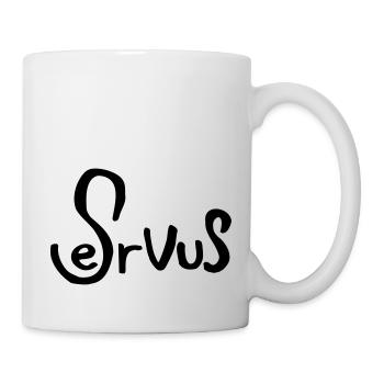 433 Servus - Tasse - Weiß - Rechts