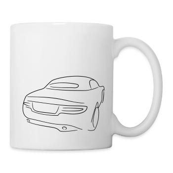 Cabrio heck Tribal - Tasse - Weiß - Rechts