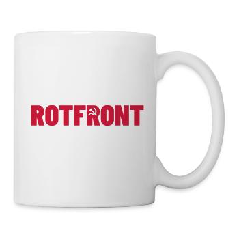 Rotfront (mit Hammer&Sichel) - Tasse - Weiß - Rechts