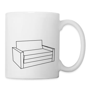Sofa - Tasse - Weiß - Rechts