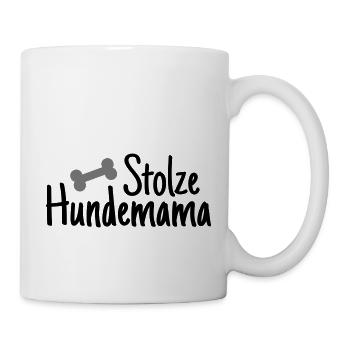 Maman de chien fier - Mug blanc - blanc - Droite