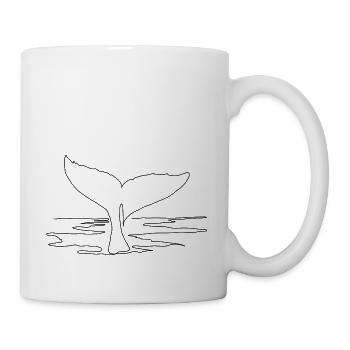 Wal - Tasse - Weiß - Rechts
