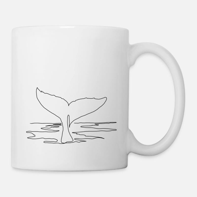 Wal - Tasse - Weiß
