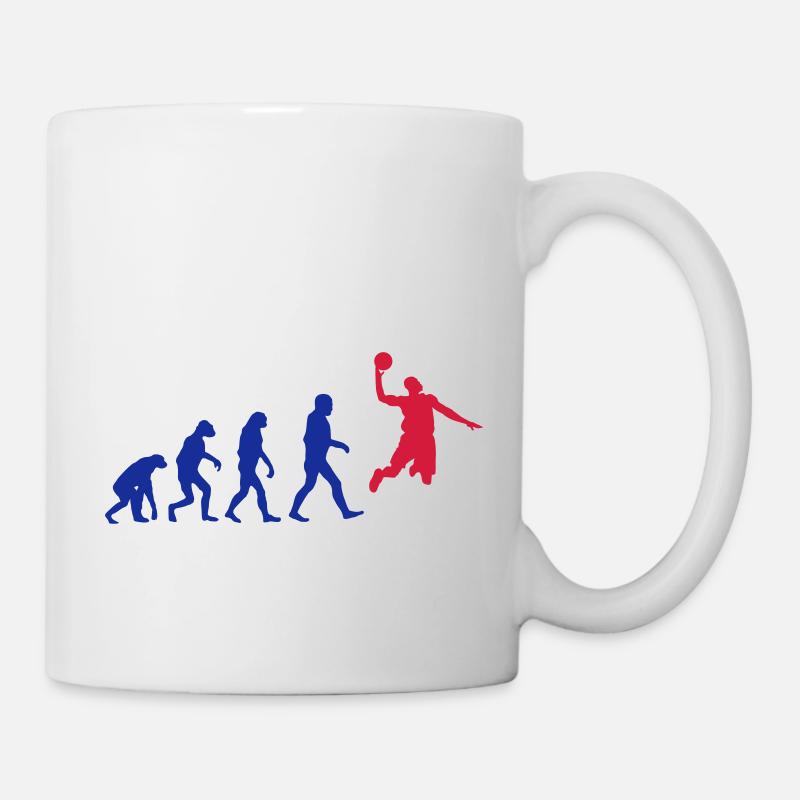 Basketball evolution logo - Mug blanc - blanc
