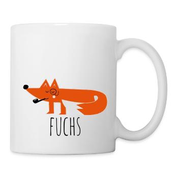 Lustige coole moderne fuchs fox sprüche t-shirts - Tasse - Weiß - Rechts