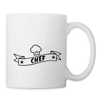 Chef - Tasse - Weiß - Rechts