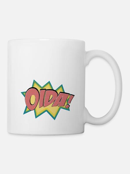 oida - Tasse - Weiß
