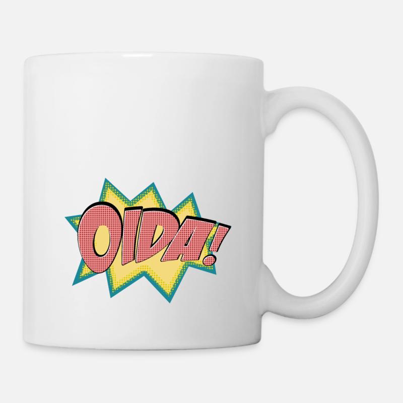 oida - Tasse - Weiß