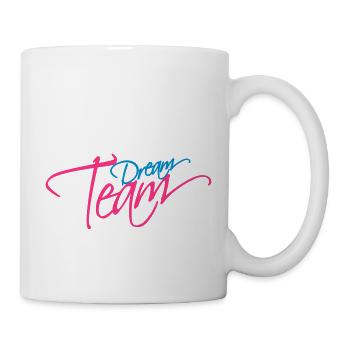 Texte logo amour amis couple couples équipe de rêv - Mug blanc - blanc - Droite