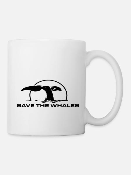save_the_whales - Tasse - Weiß