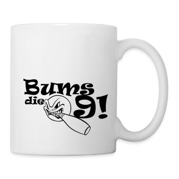 Bums die Neun - Tasse - Weiß - Rechts