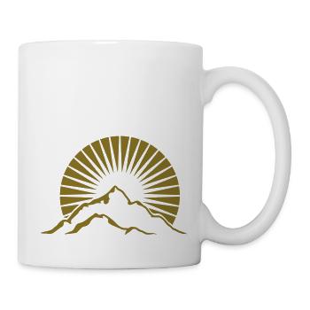 Beautiful mountains Alpine Sun - Mug - white - Right