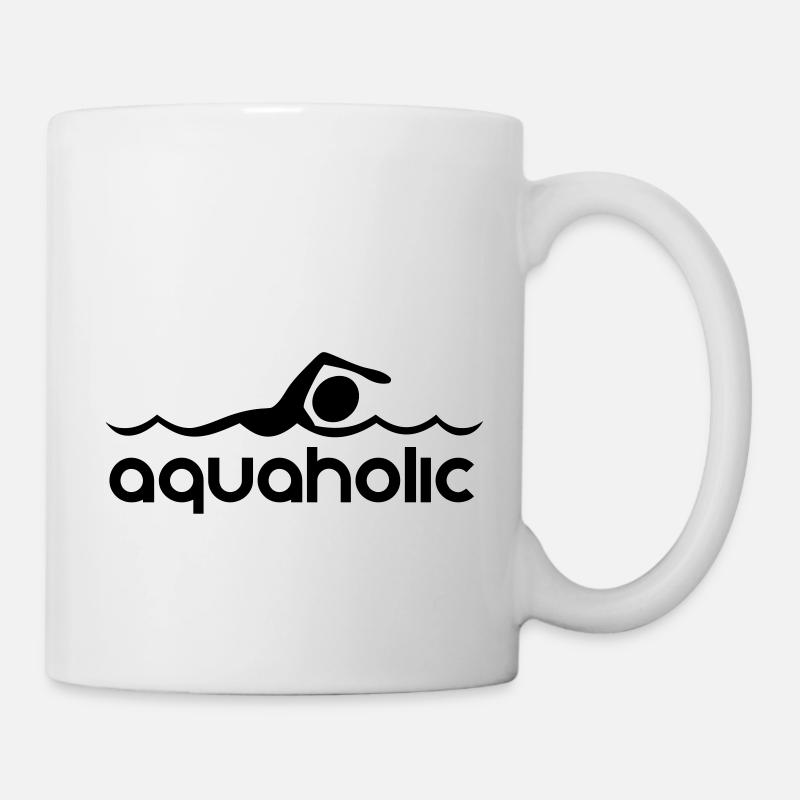 Aquaholic - Mug - white