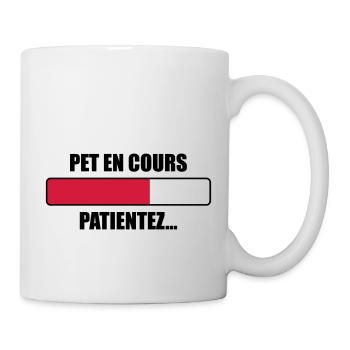 Pet en cours Patientez... - Mug blanc - blanc - Droite