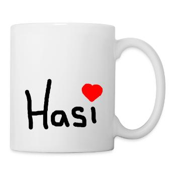 Hasi - Tasse - Weiß - Rechts