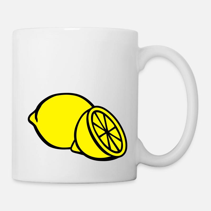 Zitrone - Tasse - Weiß