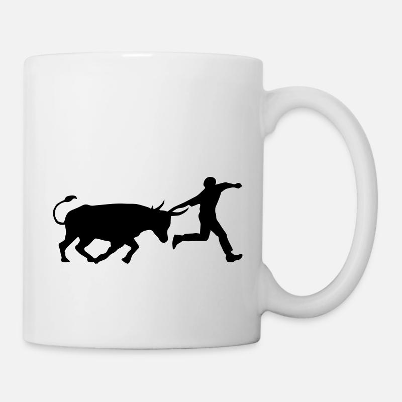 stier Marradas Stier und Mensch - Tasse - Weiß