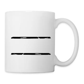 2 Graffiti brushstroke lines - Mug - white - Right