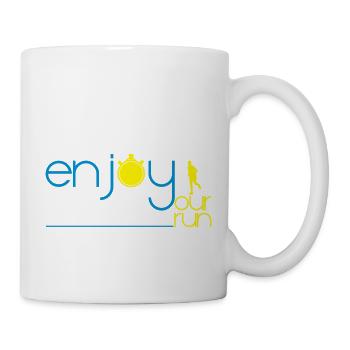 ENJOY YOUR RUN - Mug - white - Right