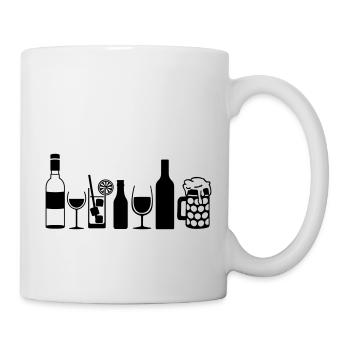 drinking_alcohol_f1 - Tasse - Weiß - Rechts
