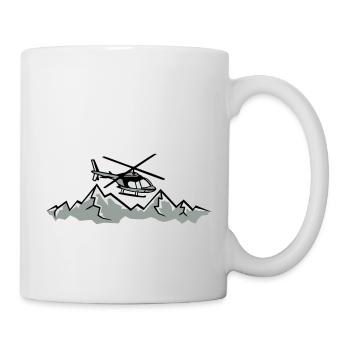Mountain rescue plane emergency mountain rescue se - Mug - white - Right