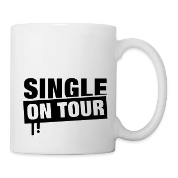 single_on_tour_f1 - Tasse - Weiß - Rechts