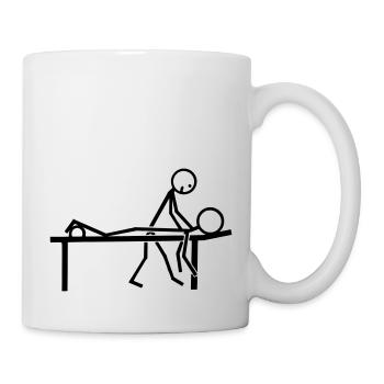 Masseur - Tasse - Weiß - Rechts