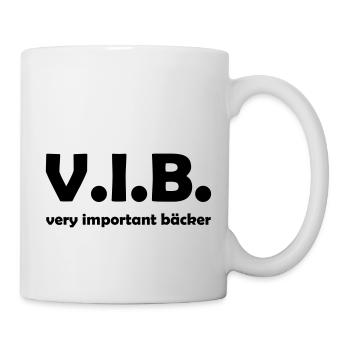 bäcker Hobbybäcker Bäckerei lustiger VIB Spruch - Tasse - Weiß - Rechts