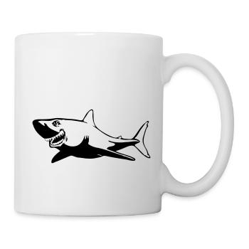 Shark fish dangerous - Mug - white - Right