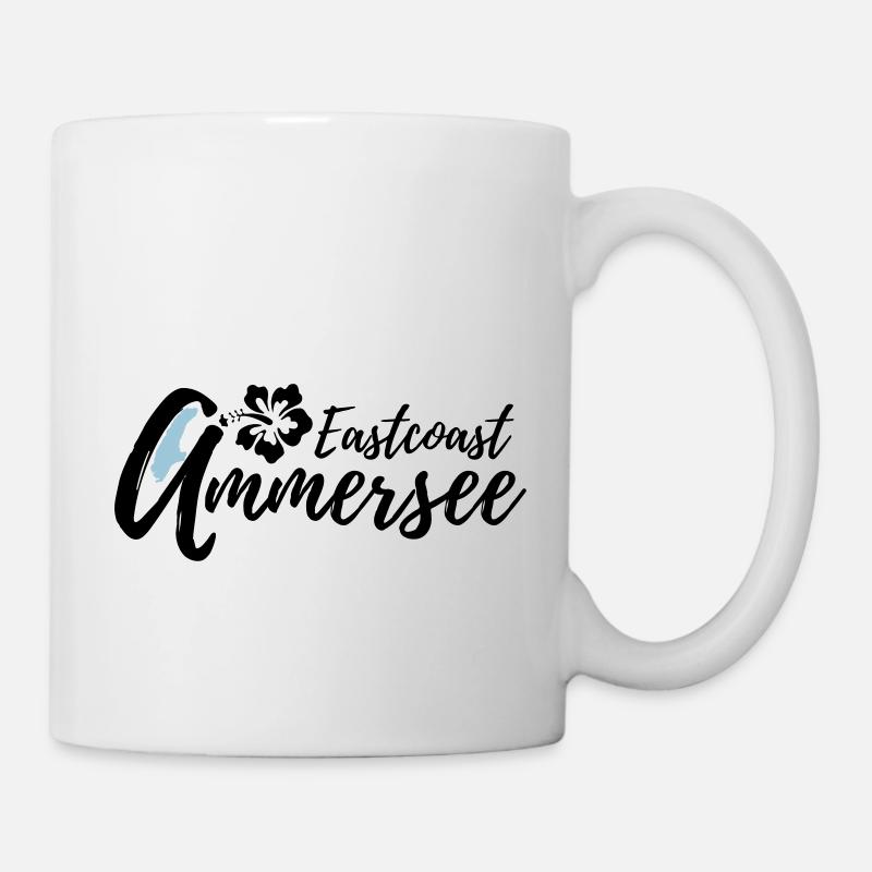 Ammersee Eastcoast Blume - Tasse - Weiß