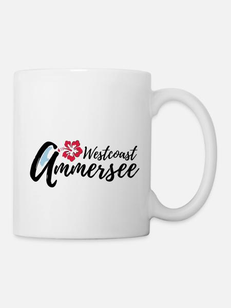 Ammersee Westcoast 3c - Tasse - Weiß