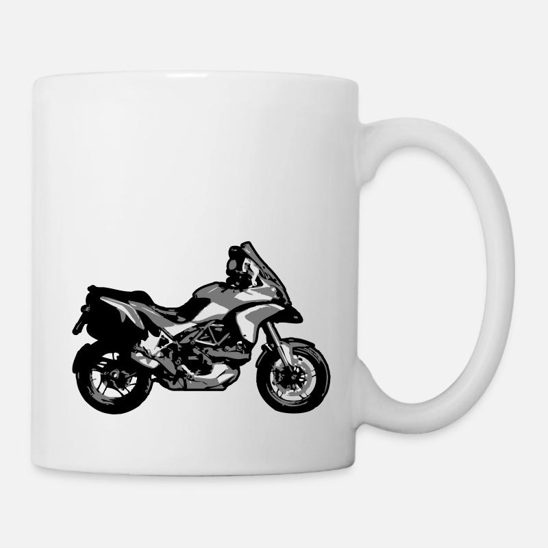 motorcycle enduro - Mug - white
