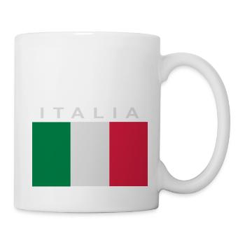 italia patch bandiera - Mug - white - Right