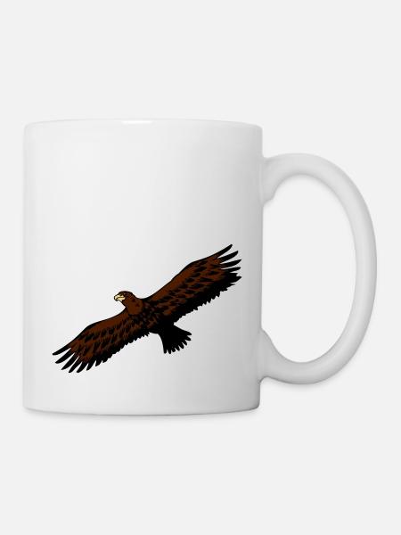 Oiseau Aigle anmut oiseaux de proie - Mug blanc - blanc