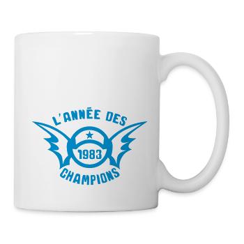 1983 annee anniversaire champion logo - Mug blanc - blanc - Droite