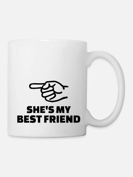 She's my best friend - Mug blanc - blanc