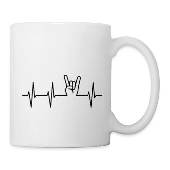 Battement de coeur - Mug blanc - blanc - Droite